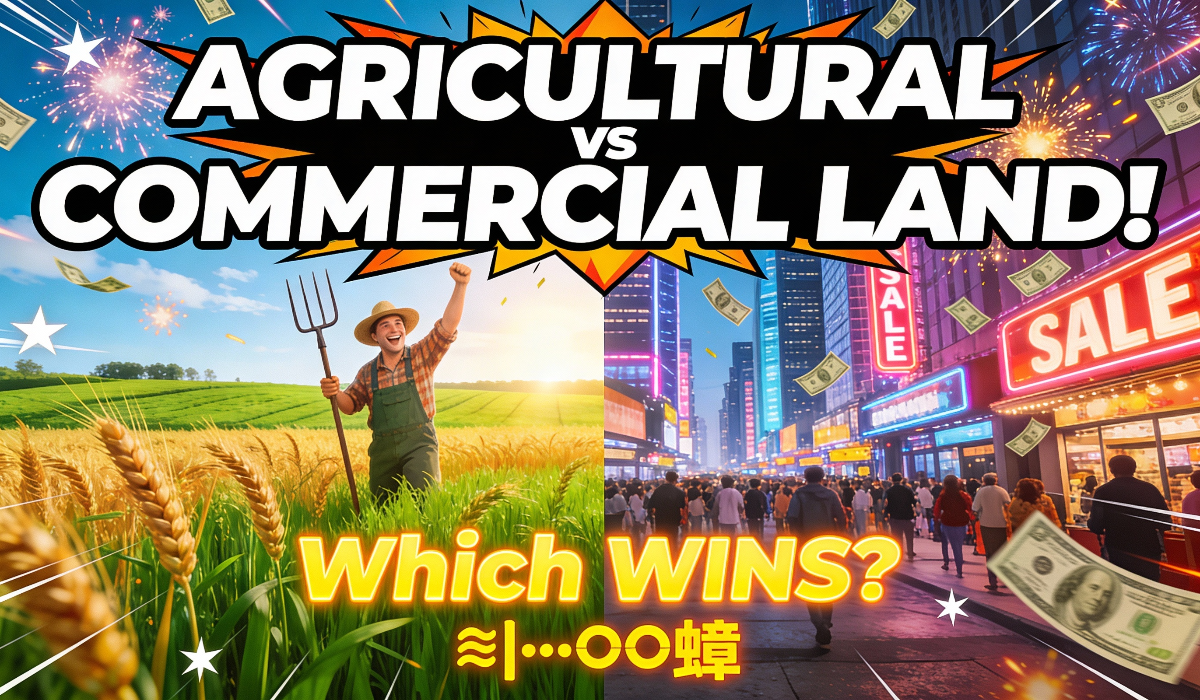 AGRICULTURAL vs COMMERCIAL LAND: Which Makes You RICH?